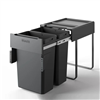 Thùng rác âm tủ, gắn cánh Double Dustbin Ecalite EKA-MT20L