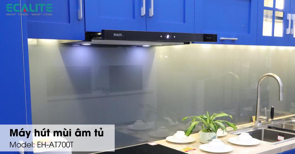Công suất hút cao trên máy hút mùi âm tủ Ecalite EH-AT700T