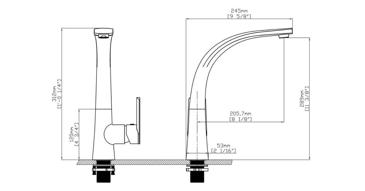 Thông số kỹ thuật vòi rửa chén ecalite ef-k547c Thông số kỹ thuật vòi rửa chén ecalite ef-k547c