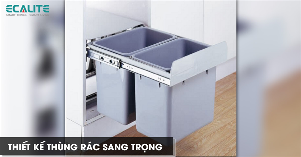 Thùng rác thông minh Ecalite thiết kế sang trọng