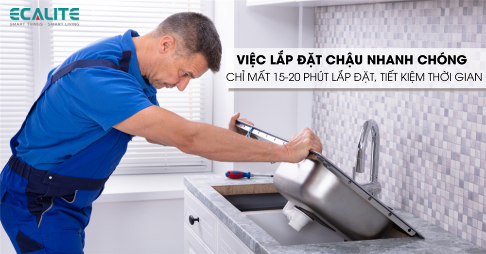 việc lắp đặt chậu nổi nhanh hơn so với chậu âm việc lắp đặt chậu nổi nhanh hơn so với chậu âm