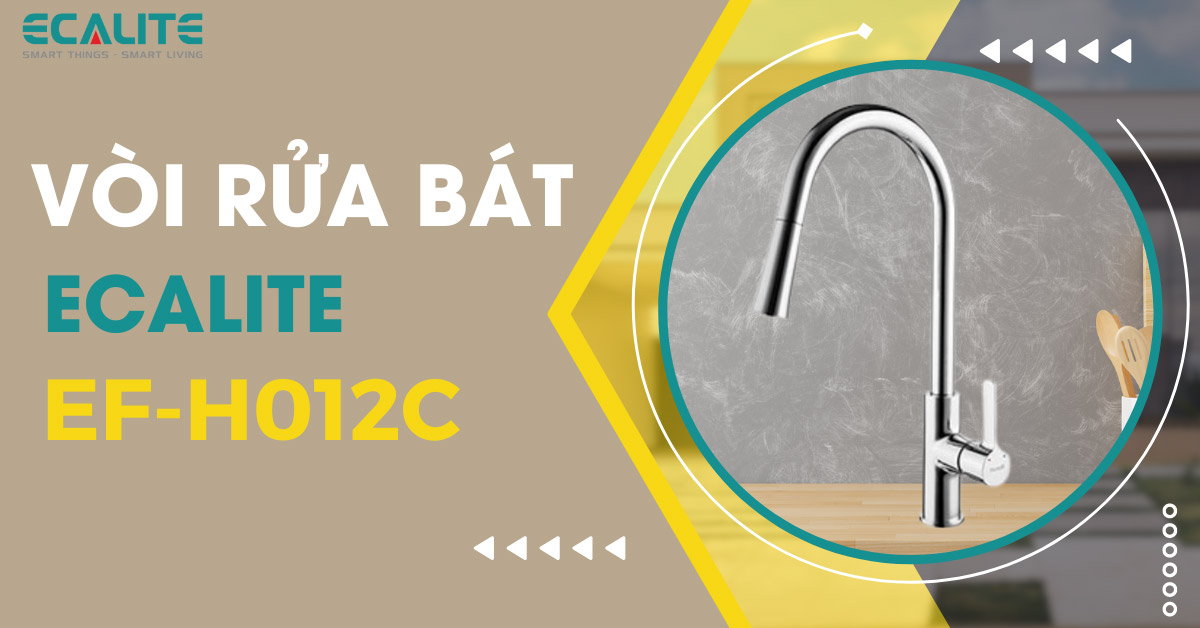 Vòi rửa chén nóng dây rút Ecalite EF-H012C Vòi rửa chén nóng dây rút Ecalite EF-H012C