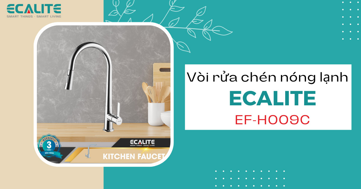 Vòi rửa chén nóng lạnh Ecalite EF-H009C Vòi rửa chén nóng lạnh Ecalite EF-H009C
