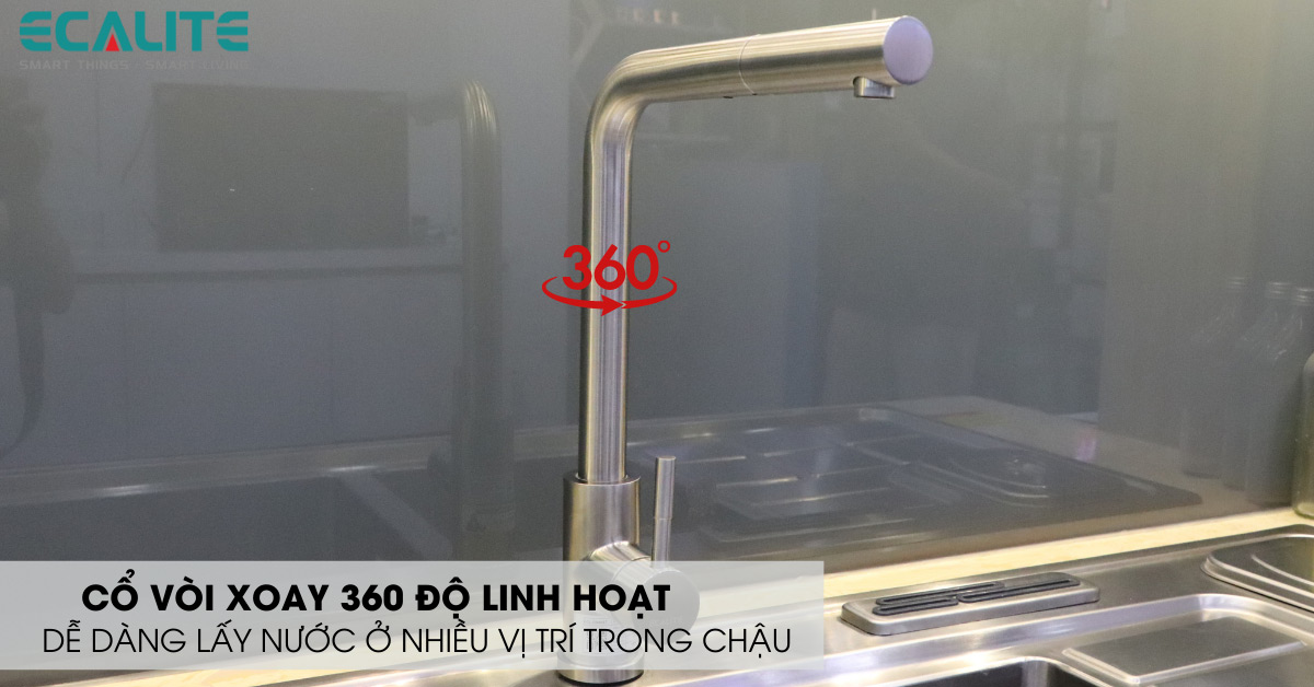 Cổ vòi xoay linh hoạt 360 độ Cổ vòi xoay linh hoạt 360 độ